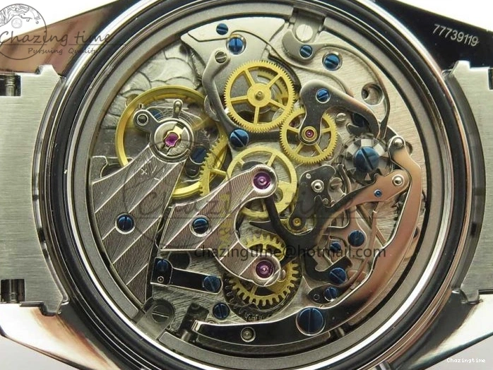 0318 WaterResistant Speedmaster SS Sapphire Crystal Panda White Black Dial on SS Bracelet Manual Winding Chrono Movement 7956